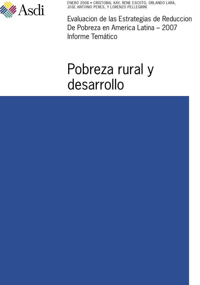 Evaluacion de las Estrategias de Reduccion de Pobreza (ERP) en América Latina