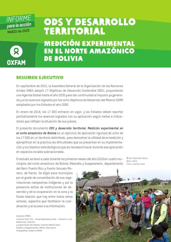 OSD y Desarrollo territorial - Medición experimental en el norte amazónico de Bolivia