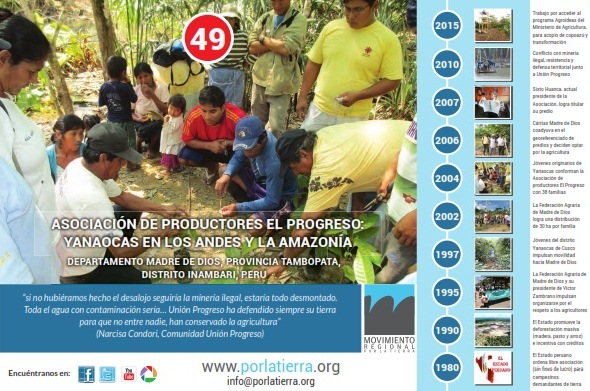 Asociación de productores el Progreso: Yanaocas en los andes y la amazonía