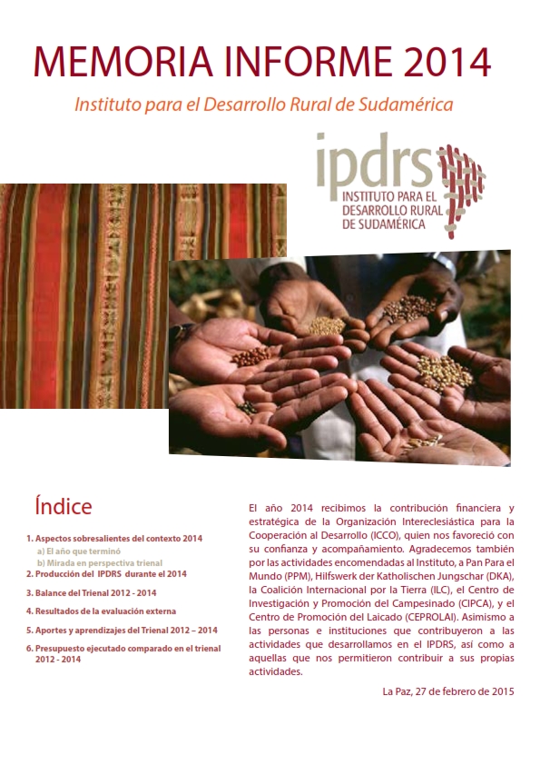 IPDRS Memoria Informe 2014
